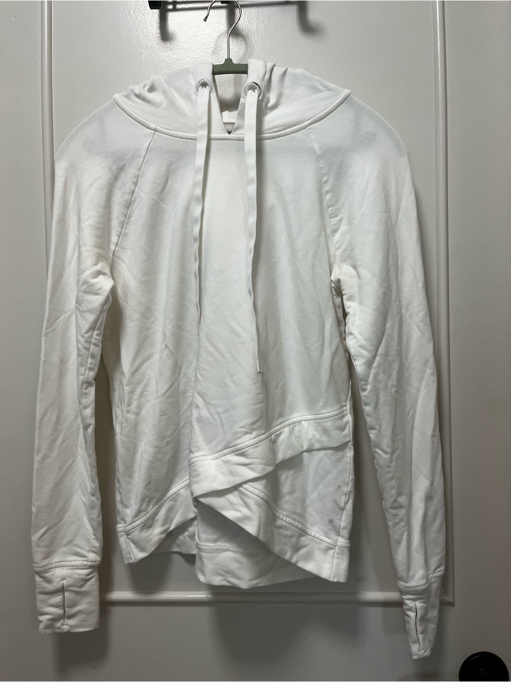 Athleta White Hooded Pullover